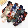Calcetines para hombres Francia Diseño feliz algodón creativo de algodón divertido