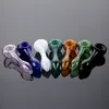 Colorful In Stock 4 Inch Glass Pipes Smoking Straight Pipe Pyrex Oil Burner Pipe Tobacco Handful Spoon Herb Accessories HSP01