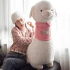 귀여운 Alpaca 플러시 장난감 큰 소프트 만화 양 인형 어린이 선물 장식을위한 베개 인형 100cm 39inch DY10045