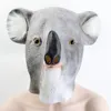 Party Masks Funny Parrot Dog Rhinoceros Hippo Cock Koala Animal Latex Panda Unicorn Kid Halloween 220826