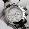 Mens fashion Watch montre de luxe Japanese VK64 chronograph movement ceramic round gyro cap men stainless steel