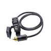Bilarrangör 12V-24V Motorcykel SAE-adapter 2 USB-gränssnittsladdare 5V 2.1A Snabbkopplingspluggbil