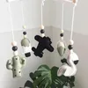 Objets décoratifs Figurines Lit bébé Mobile Feutre Avions Nuage Jouets Pour Fille Garçon Lit Cloche Plafond Suspendu Pendentif Chambre Pépinière Déco