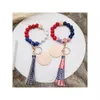 Vente directe d'usine perles en bois bracelet personnalité féminine copeaux de bois peuvent être imprimés chaîne de corde élastique de couleur mélangée multicolore en option