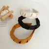 Nieuwe mode dames hoofdband geplooide haarband vaste kleur tulband meisjes zomer herfst hoofddeksel volwassen haaraccessoires