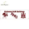 130 g/m², 150 D Material, NCAA Alabama AM Bulldogs-Flagge, doppelseitiger Druck, 1,5 x 5 Fuß (45 cm x 150 cm), Kettenwirkstoff, Banner-Dekoration, fliegende Hausgarten-Flagge