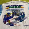 2021 Tie Dye T-shirt Uomo Donna Hockey su ghiaccio di alta qualità Graphic Print Tee Oversize Tops Short SleevesT220721
