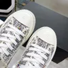 Fashion Top Designer Shoes real leather Handmade Canvas Multicolor Gradient Technical sneakers women famous shoe Trainers by brand092