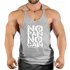 Men's Tank Tops Arrivals Bodybuilding Stringer Top Man Cotton Gym Sleeveless Shirt Men Fitness Vest Singlet Sportswear Workout TanktopMen's