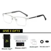 Óculos de sol Men039S Business Anti -Blue Light Eyewear Progressive Reading Glasses Men Metal Frame Glassungla1217165