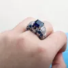 Cellacity Classic Silver 925 Ring For Charm Women With Oval Blue Sapphire Gemstones Fingle Fine Jewerly Whole Size 6 10 2207258688109