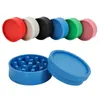 Smoking Accessories 56mm 2-layer Degradable Plastic Herb Smoke Grinder Affordable Tobacco Grinders Breaker Herbal Crusher Handmade Cigarette Smoke Tools ZL1013