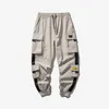 Men's Pants Joggers Cargo For Men Casual Hip Hop Pocket Male Trousers Sweatpants Streetwear Ribbons Techwear PantsMen's