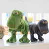 1PC 40 100 cm dinozaur Plush Toys Cartoon Tyrannosaurus Śliczne wypchane lalki dla dzieci dla dzieci Prezent urodzinowy 220720