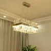 Modern Crystal Chrome Pingente Lâmpada Interior Led Chandelier Decoração de Luxo Iluminação para Cozinha sala de jantar sala de estar quarto