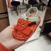 Luxusdesigner Kinder Minis Melissa Kinder Sandalen Schuhe Obst Cartoon Gelee Avocado Mädchen Baby Kristall Federn Gummi -Rosrote Sandalsen Melissas Beach Schuhe