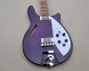 Purple Body 4 Strings Guitar Bass Guitar مع Rosewood Fretboard Flame Maple Veneer Chrome Hardware توفر خدمات مخصصة