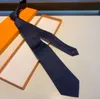 Designer de luxe Cravate 8.0cm Soie Jacquard Cravates Hommes Lettre Imprimer Cravates Formelles D'affaires De Mariage Vêtements Ornements avec Boîte