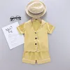 Pigiama per bambini Set Completo estivo per neonato Abbigliamento per bambini Bambino Ragazzi Ragazze Lce Raso di seta Stampa di cartoni animati Top Pantaloni 2 pezzi Abbigliamento per la casa