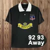 92 93 Colo Colo Retro voetbalshirt ANGEL FERNRNDEZ VIDRL LERL BARTICCIOTTO 1995 lange mouwen thuis wit uit zwart voetbalshirt