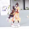 De untamed akrylfigurerna står modellplatta mo dao zu shi bl anime serie wei wuxian lan wangji karaktär skrivbord dekor leksaker gåva aa220318