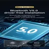 Bluetooth 50 O Odbiornik nadajnik 7 kolorów LED zwleknięcie bezprzewodowa adapter 35 mm do telewizji słuchawkowej komputer USB Interfacea32468883