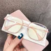 선글라스 핑크 투명 컴퓨터 안경 프레임 여성 남성 안티 블루 라이트 라운드 안경 차단 광학 스펙타클 EyeglassSunglasses