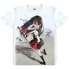 Męskie T-shirty Czerwone oczy Miecz Akame Ga Zabij Esdeath Mężczyźni Unikalna koszulka z motywem Anime Drukuj Krótki rękaw Casual Koszula Cosplay Koszulki Masculina Me