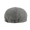 Baretten Grote Grote Sboy Cap mannen Katoen 8 Panel Hoed Casual Baker Boy Caps Gatsby Retro Hoeden Boina baret Voor MaleBerets