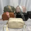 Fringe Tassel Cosmetic Bag Solid Color Women Camera Crossbody Bags With Wide Jaquard Strap DOM1062017