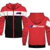 2023 primavera outono bmw m power ao ar livre roupas masculinas 039s suéter casual jaqueta de lã com capuz quente casaco harajuku8987423