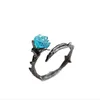 Wedding Rings 925 Sterling Silvers Ringss Joker Hand Jewelry Elegant Female Korean Rose Ring Silver Brit22