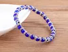 20PCS/lot Fashion Blue Lucky Turkish Evil Eye Charm Strands Bracelets Glass Crystal Beads Bracelet For Women Girls Elastic Handmade Jewelry