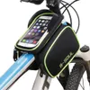 B - Soul Bicycle Frame voor hoofdtopbuis Waterdichte fietstas Dubbel zakje fietsen voor 6.2 in mobiele telefoon fietsaccessoires220u