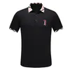 T-shirt da uomo polo Camicie casual manica corta Stampa taglie forti Uomo Classico Business Bottone Risvolto Camicia slim fit di alta qualità Camicia tinta unita da uomo Elegante # 35