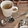 Heart Shaped Tea Infuser Stainless Steel Teas Spoon Strainer Steeper Classic Handle Shower Cute Filter Drop Delivery 2021 Coffee Tools Dri