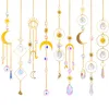 Decoratieve kristal windtuizend maanzon catcher diamant prisma's hangdeuze droomvanger regenboogjaser hangend drop home tuin decor windchime