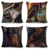 Cuscino/Cuscino Decorativo Super Sexy Tattoo Girl Case Decor Dark Goth Fodera per Cuscino per Auto Divano di Casa Federa in Poliestere 45x45 cmCush