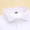 Camicie da sposa di cotone maniche lunghe maniche bianche accessori per camicia bianca