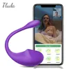 Bluetooths kvinnlig app dildo vibrator för kvinnor vagina boll älskar ägg trådlöst vibrerande fjärrkontroll trosor sex leksak för kvinnor 22661925