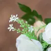 Fleurs artificielles Roses en soie rotin longue plante feuilles fausse guirlande fête à la maison arc de mariage scène murale couronne décorative florale