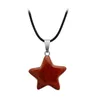 Naturalny Kryształ Kamień Wisiorek Party Favor Creative Star Gemstone Naszyjniki Wisiorki Ręcznie Rzeźbione Kobiet Moda Akcesoria BBB14820