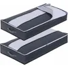 Under Bed Non-woven Foldable Storage Box Clothing Blankets Shoes Divider Container Quilt Bags Holder Organizer