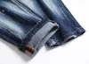 Slim Fit Jeans Stretchy Beggar Jeans Zerrissene Herren Denim Hosen 5-Pocket Regular Cotton Jean Destroyed Hole Kleidung Hose Hip Hop Freizeithose