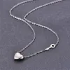 قلادة قلادة قلادة على شكل قلب أعلى جودة المرأة قلادة مصممة فاخرة كلاسيكية الحب تيتانيوم الفولاذ المجوهرات