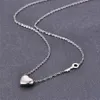 Collares colgantes de calidad superior para mujer, collar de diseñador de lujo, corazón clásico, colgante de amor, joyería de moda de acero de titanio