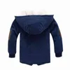 2022 New Winter Warm Boys Coat Cotton Thick Plus Velvet Hooded Outerwear For Boy Jackets Kids Christmas Birthday Gift Clothing J220718
