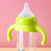 زجاجة الطفل مقبض السيليكون على عريض الفم متوافق مع زجاجة حمامة طفل مولود طفل طفل شرب الحليب بديل 220708