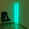 Lâmpadas coloridas de luz de piso RGB modernas para sala de estar Lâmpada de pé para casa Lâmpada de canto para iluminação interna