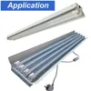 LED T8 Lights Tubes 4FT Blanc lumière du jour 6500K Ballasts alimentés à double extrémité Bypass 2200Lumens22W 50W Équivalent fluorescent Couverture transparente AC85-265V Tube Fixtures oemled